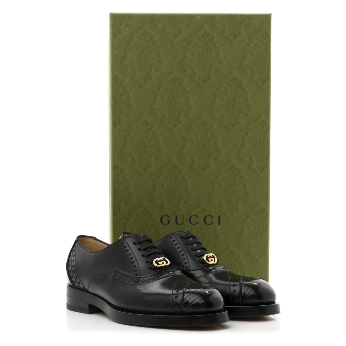 Glossy Calfskin Tejus Womens Lace Up Loafers 35 Black