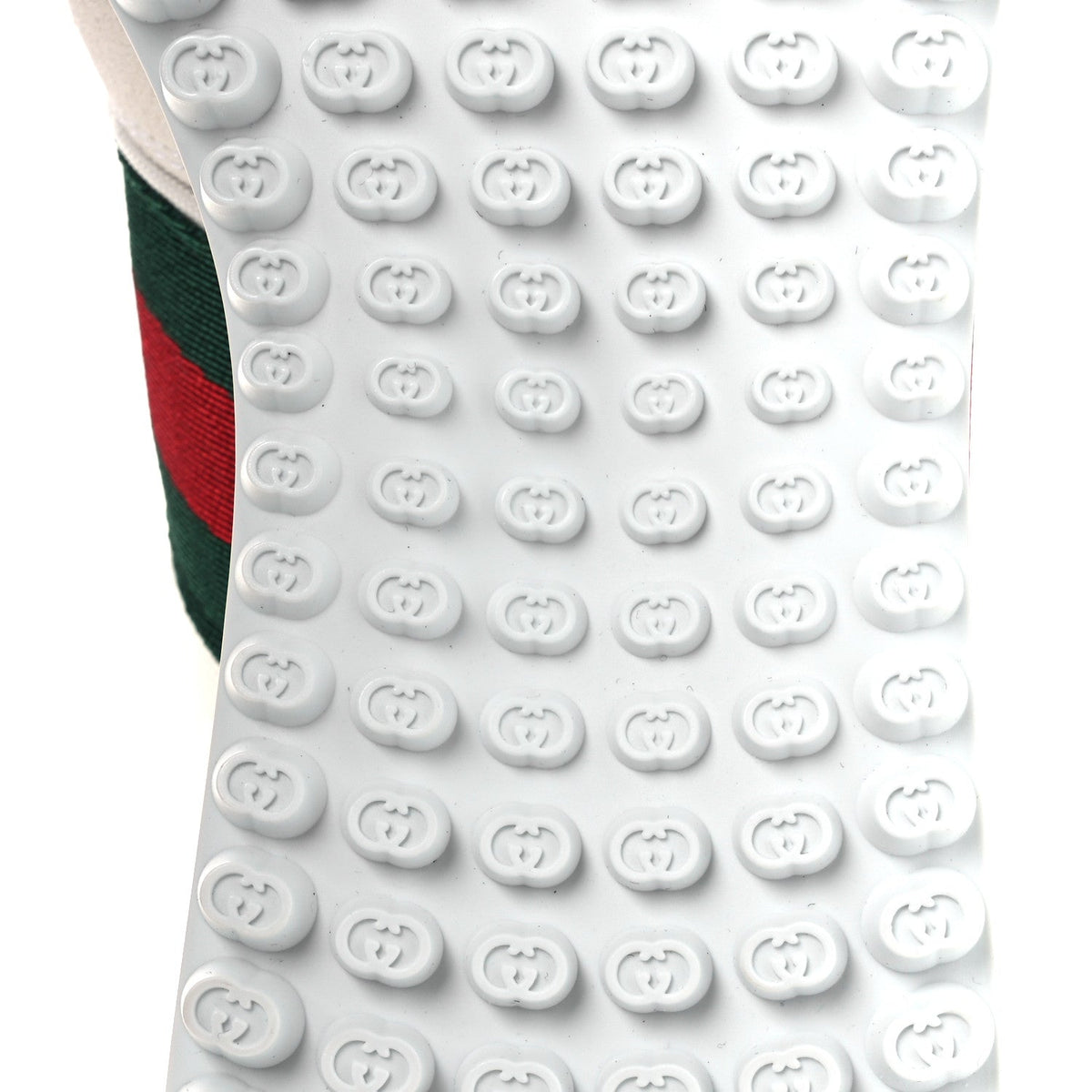 GG Suede Monogram Web Re-Motion Sneakers 37.5 White