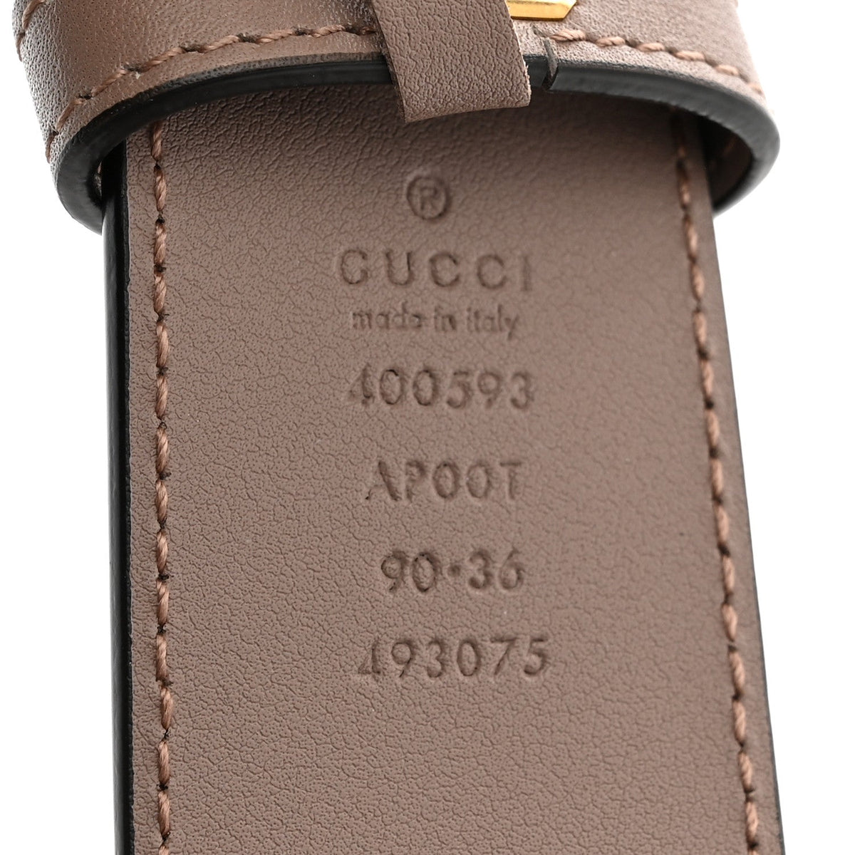 Calfskin Double G 40mm Belt 90 36 Porcelain Rose
