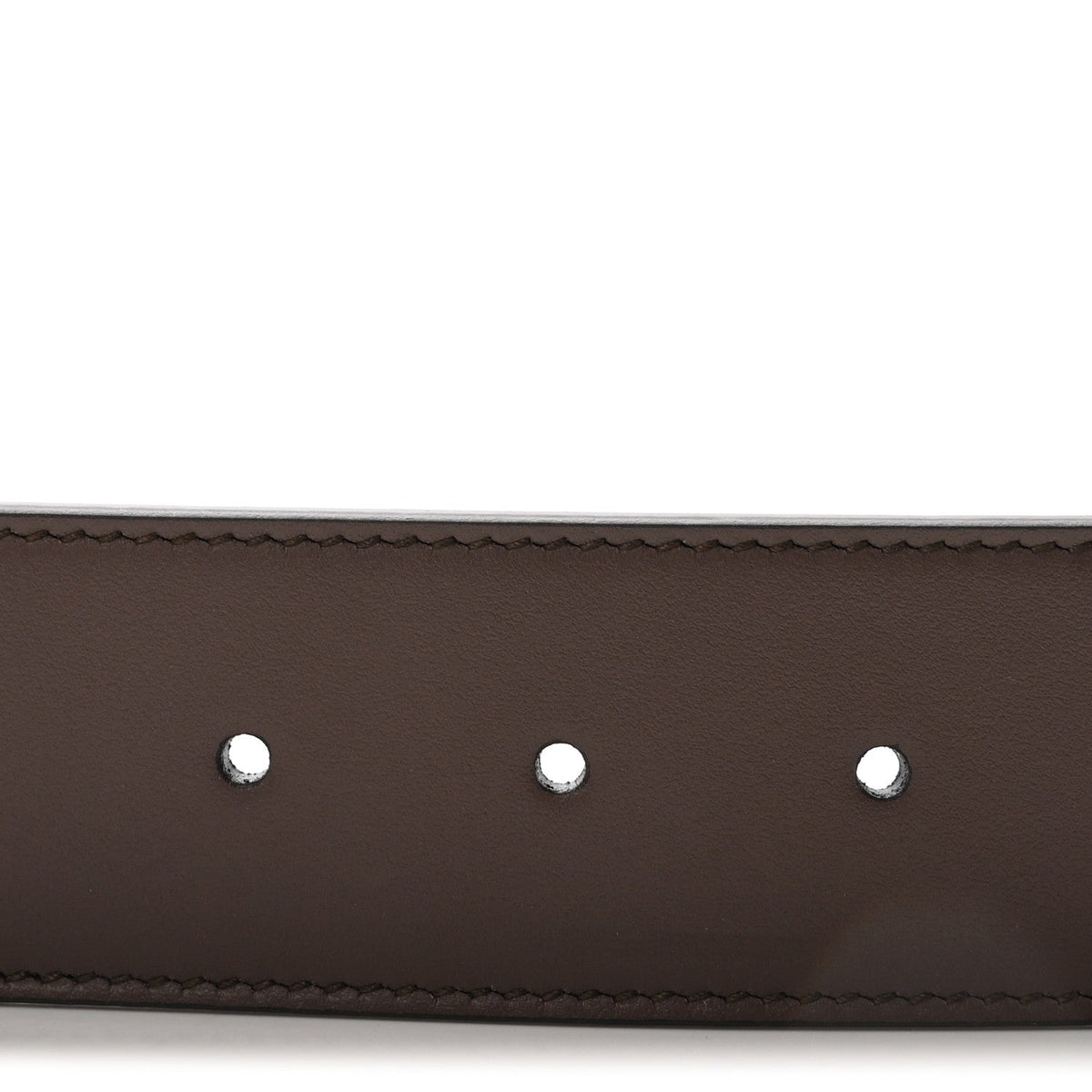 GG Supreme Monogram Matte Plutone Calfskin Double G 40mm Belt 75 30 Beige Ebony New Acero
