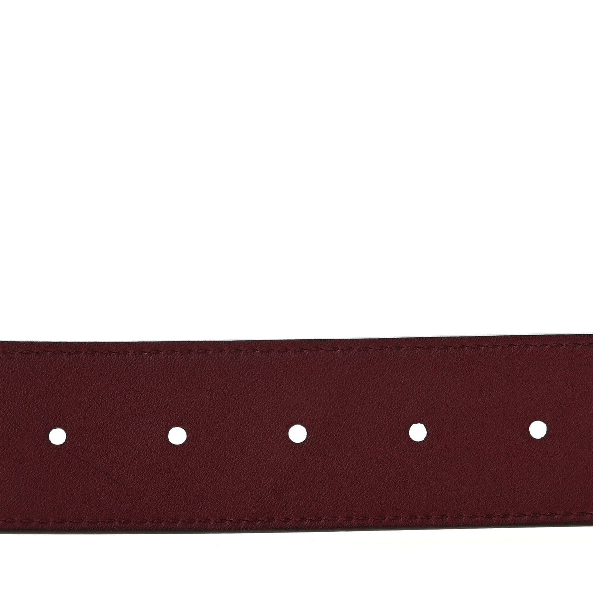 Moon Calfskin Nickel Double G 40mm Belt 75 30 Strong Red