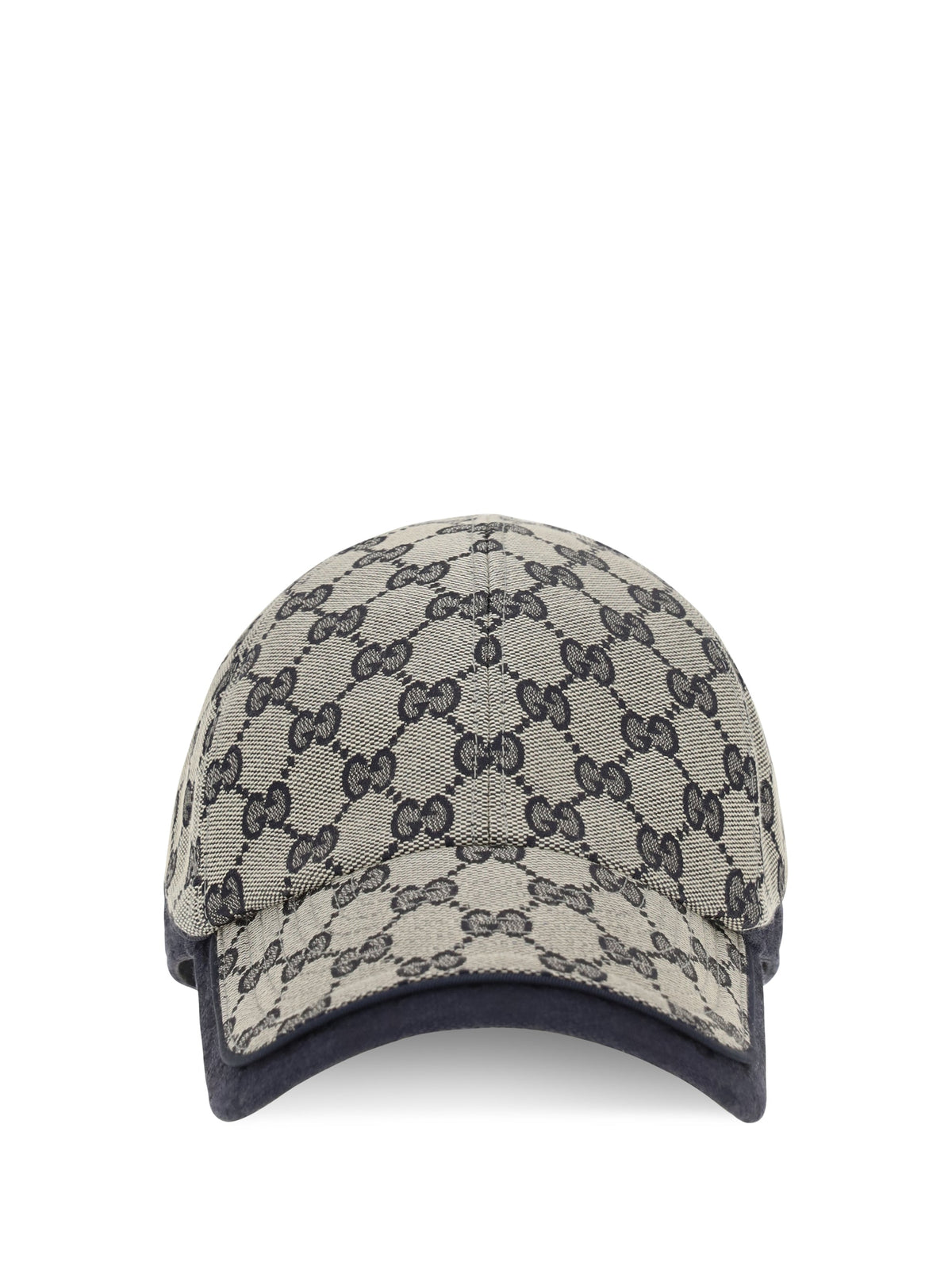 Gucci A001I24HBK4 GG-Monogram Cotton Baseball Cap — Blue
