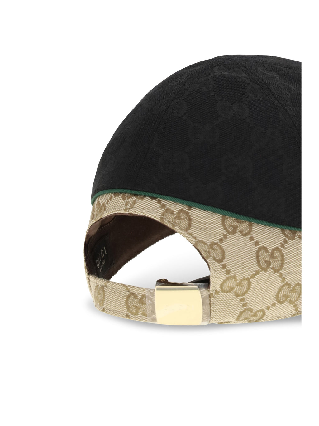 Gucci A001I24HBK3 GG Monogram Cotton Fabric Baseball Cap — Black