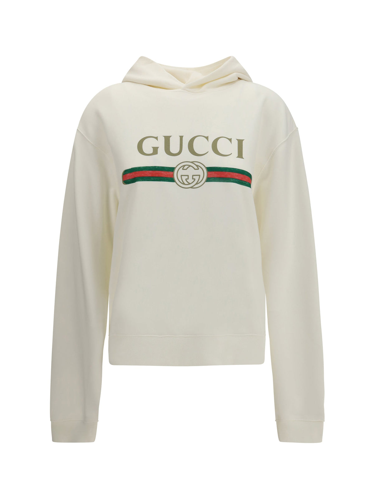 Gucci Web Hoodie — White