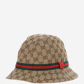 Gucci 411790 GG Monogram Bucket Hat — Beige