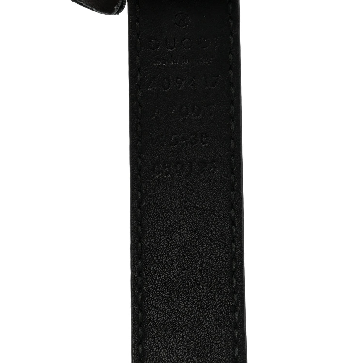 Calfskin Double G 20mm Belt 95 38 Black