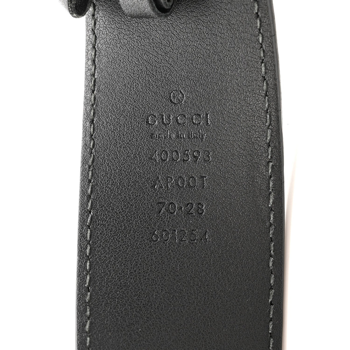 Calfskin Double G 40mm Belt 70 28 Black