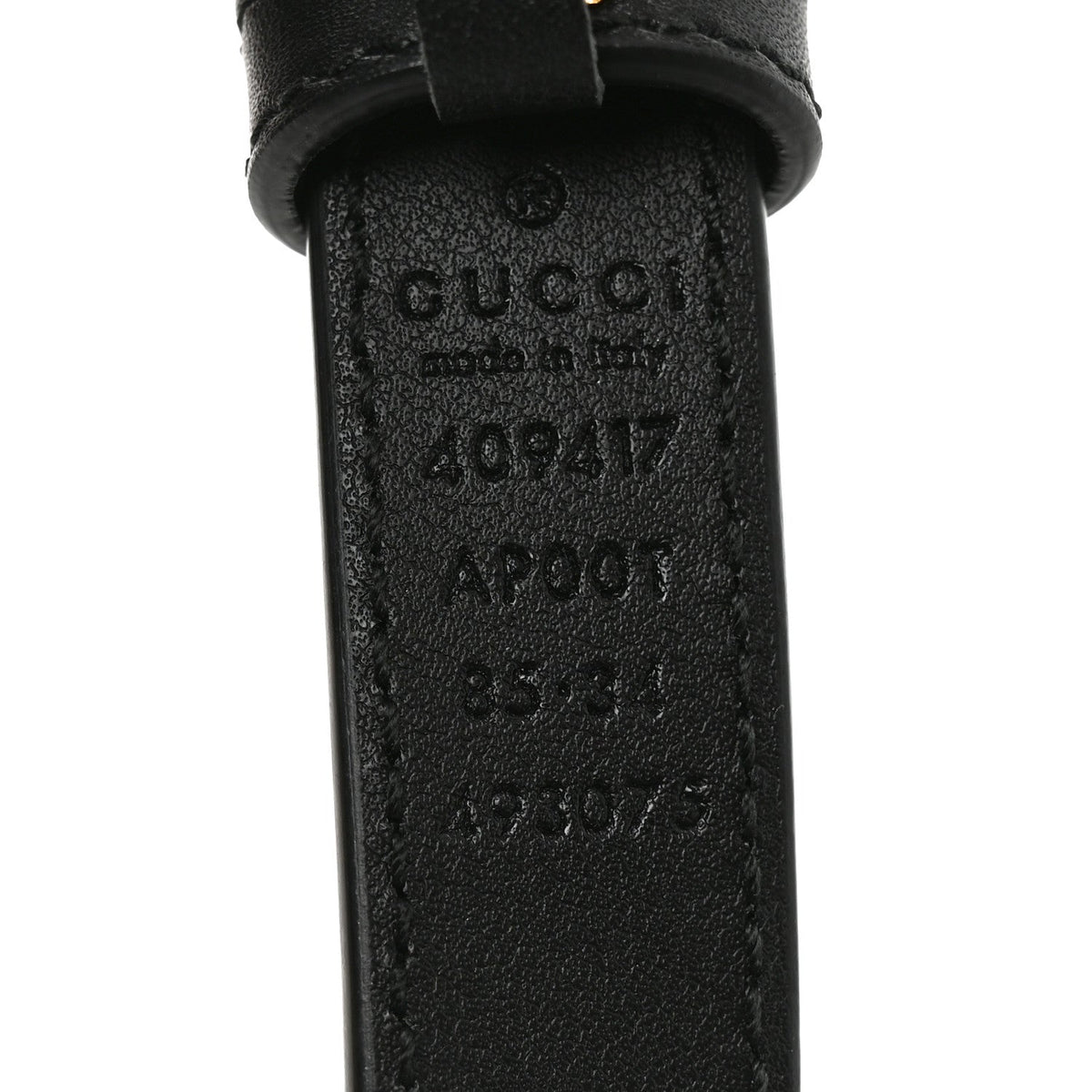 Calfskin Double G 20mm Belt 85 34 Black
