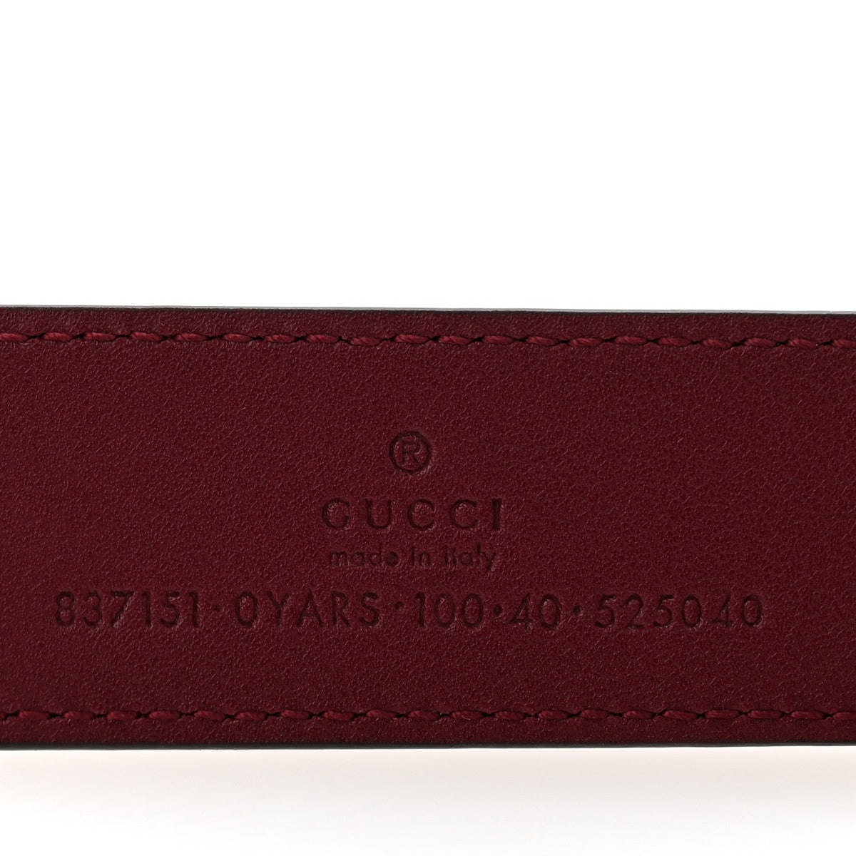 Plutone Calfskin Interlocking G 30mm Belt 100 40 Rosso Ancora