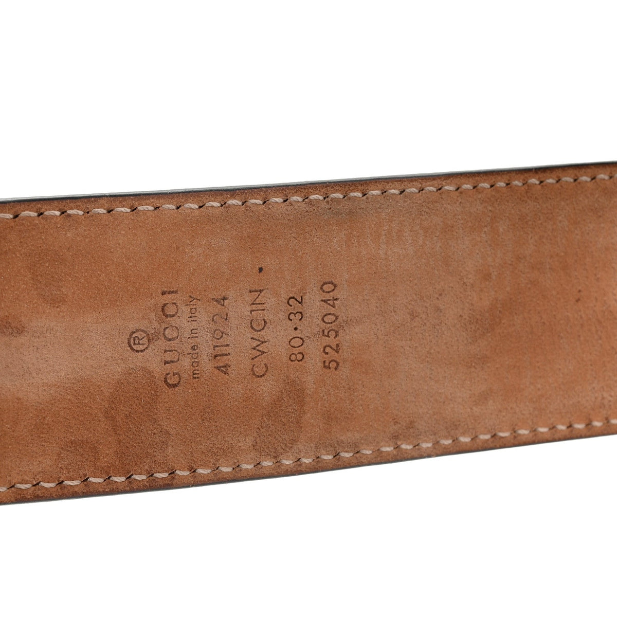 Guccissima Signature Interlocking G 40mm Belt 80 32 Black