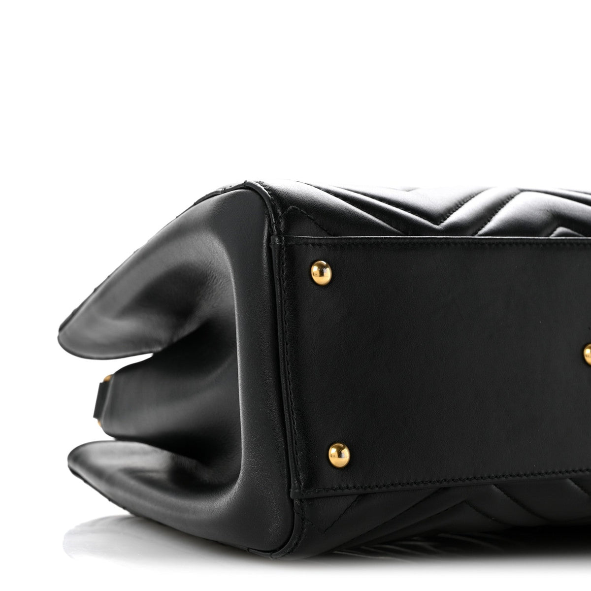 Calfskin Matelasse Small GG Marmont Tote Black