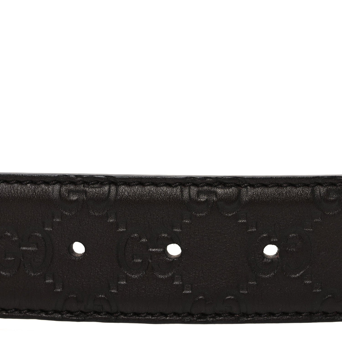 Calfskin Interlocking G Belt 95 38 Dark Brown