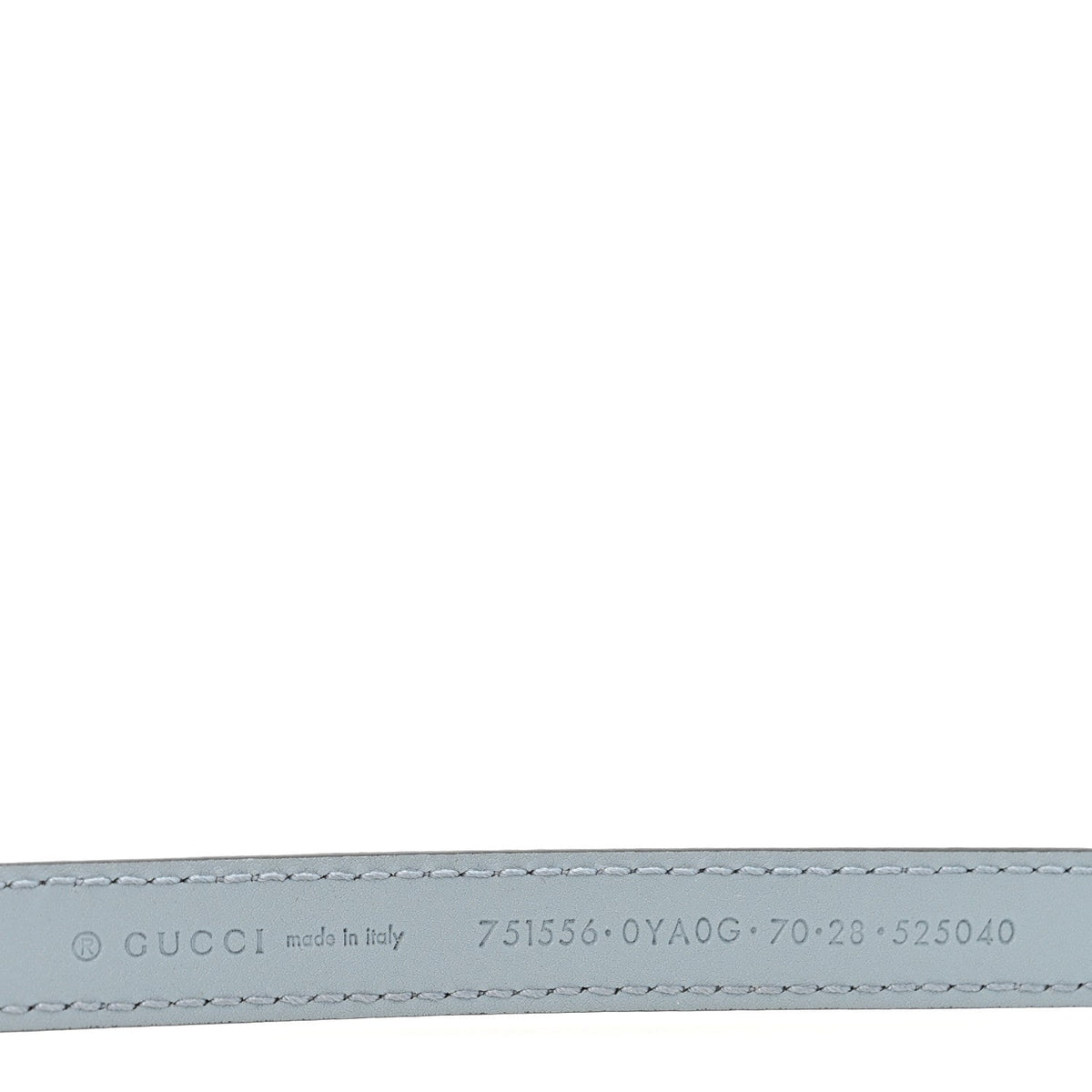 Calfskin Plutone Calfskin Interlocking G 15mm Belt 70 28 Blue