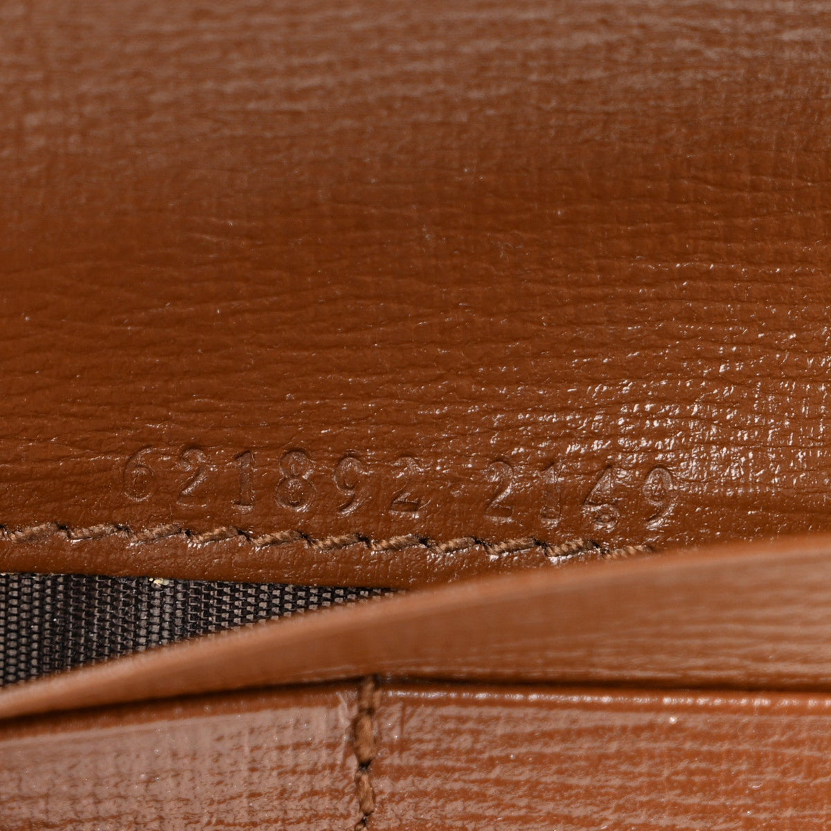GG Supreme Monogram Azalea Calfskin Horsebit 1955 Wallet On Chain Beige Ebony Brown Sugar