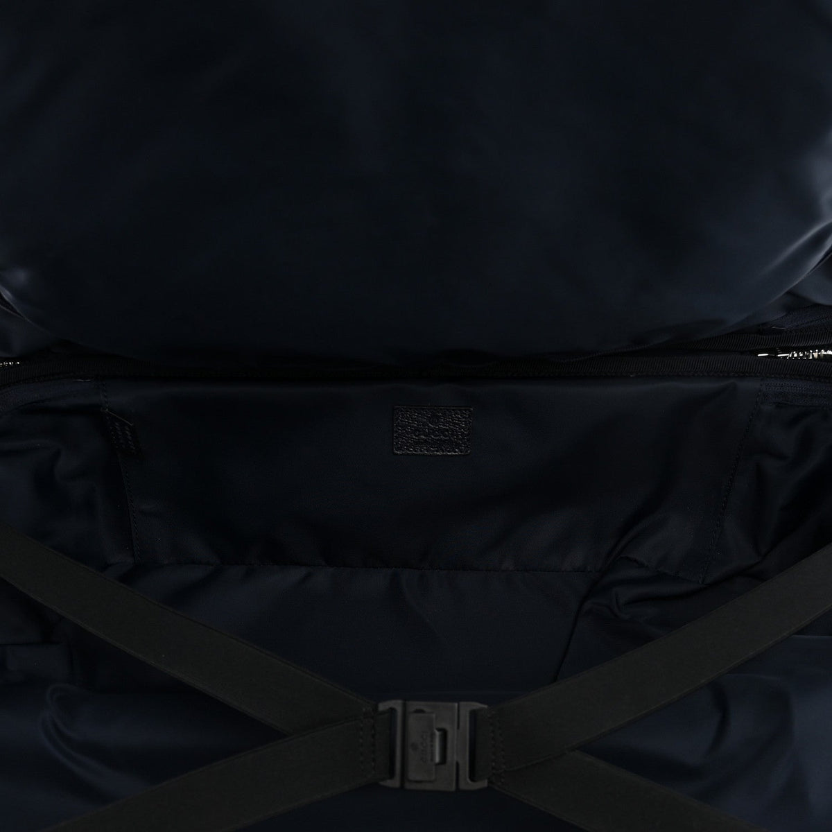 GG Supreme Monogram Textured Dollar Calfskin Web Small Savoy Cabin Trolley Beige Blue