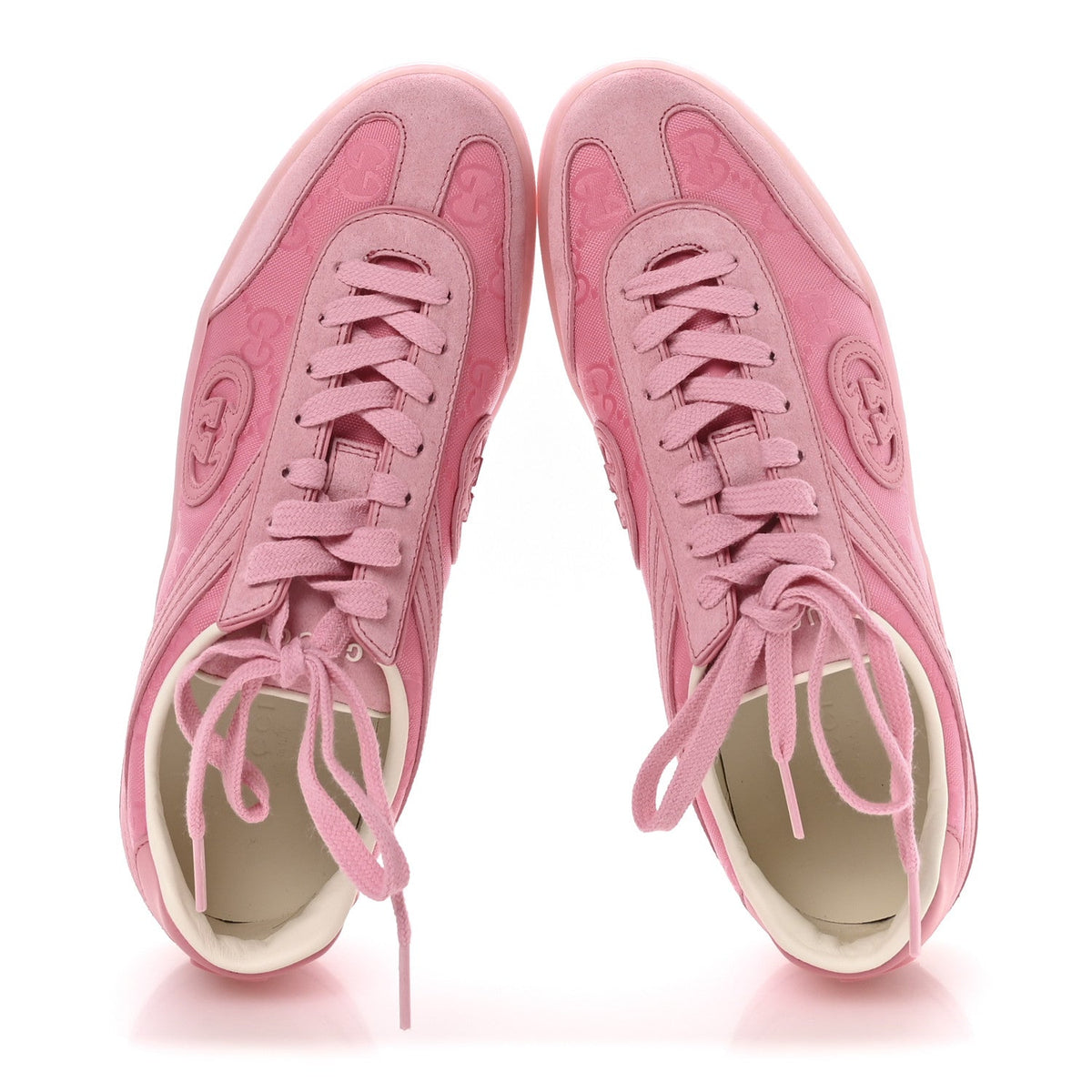 Suede Sweet GG Monogram Womens G75 Sneakers 39 Butterfly Pink