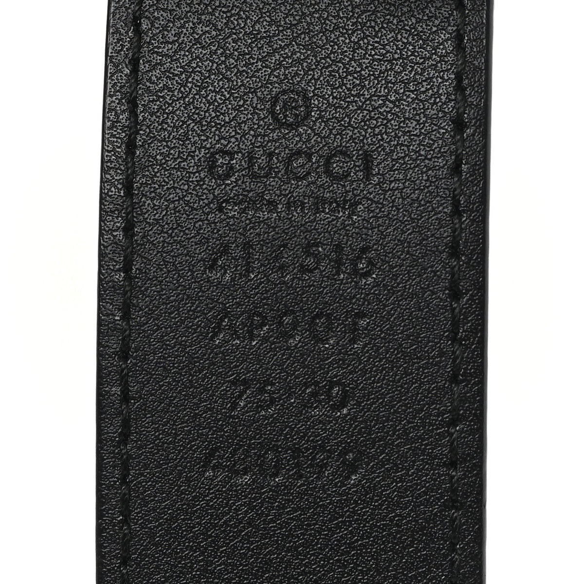 Calfskin Double G 30mm Belt 75 30 Black