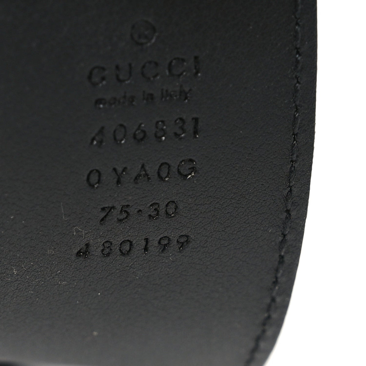 Calfskin Double G 40mm Belt 75 30 Black