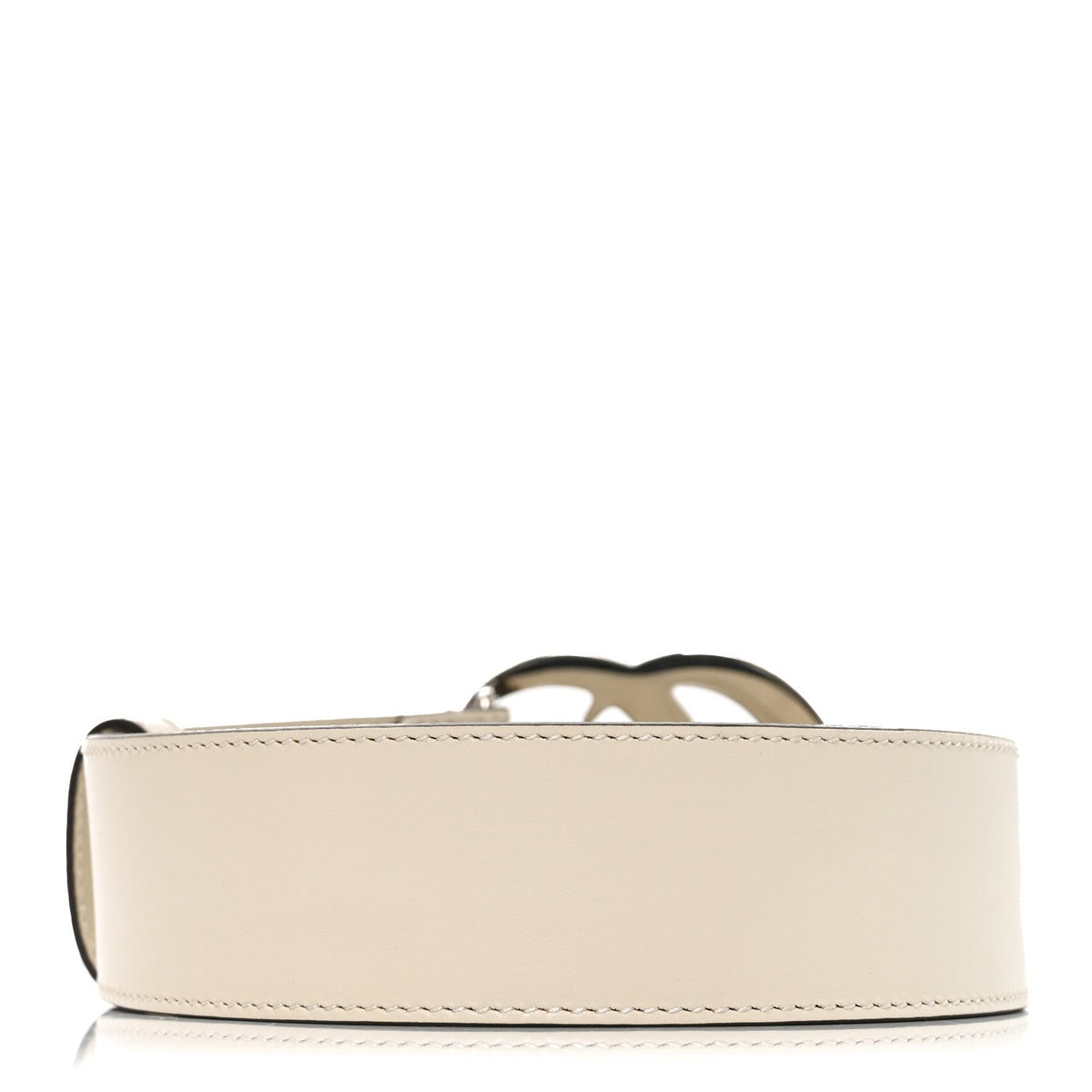 Calfskin Double G 40mm Belt 85 34 Mystic White