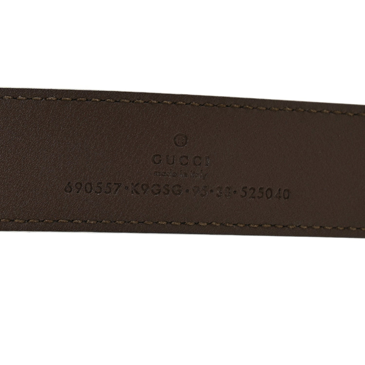 GG Supreme Monogram Textured Dollar Calfskin Blondie 30mm Belt 95 38 Beige Ebony New Acero