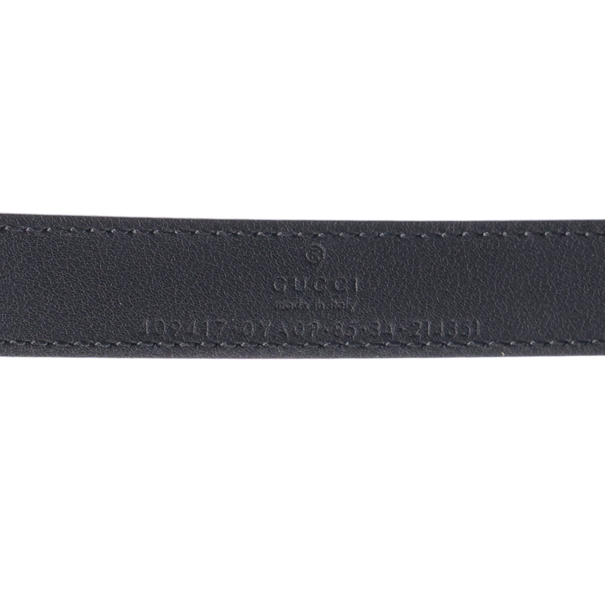 Plutone Calfskin Palladium Double G 20mm Belt 85 34 Black