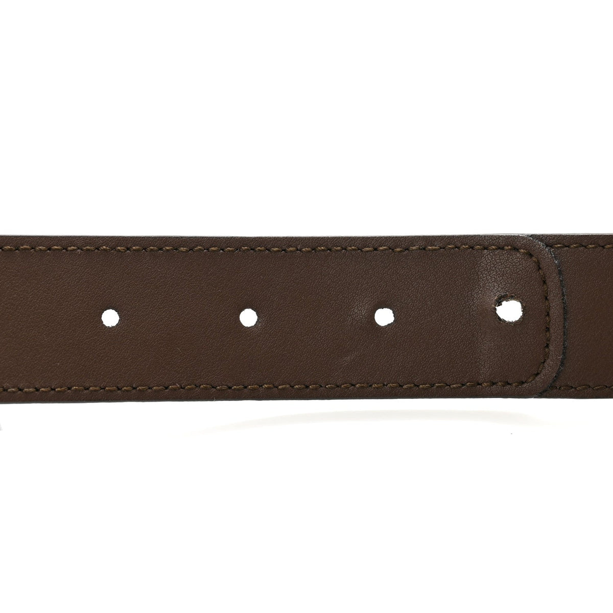 GG Supreme Monogram Matte Plutone Calfskin Double G 30mm Belt 80 32 Beige Ebony New Acero