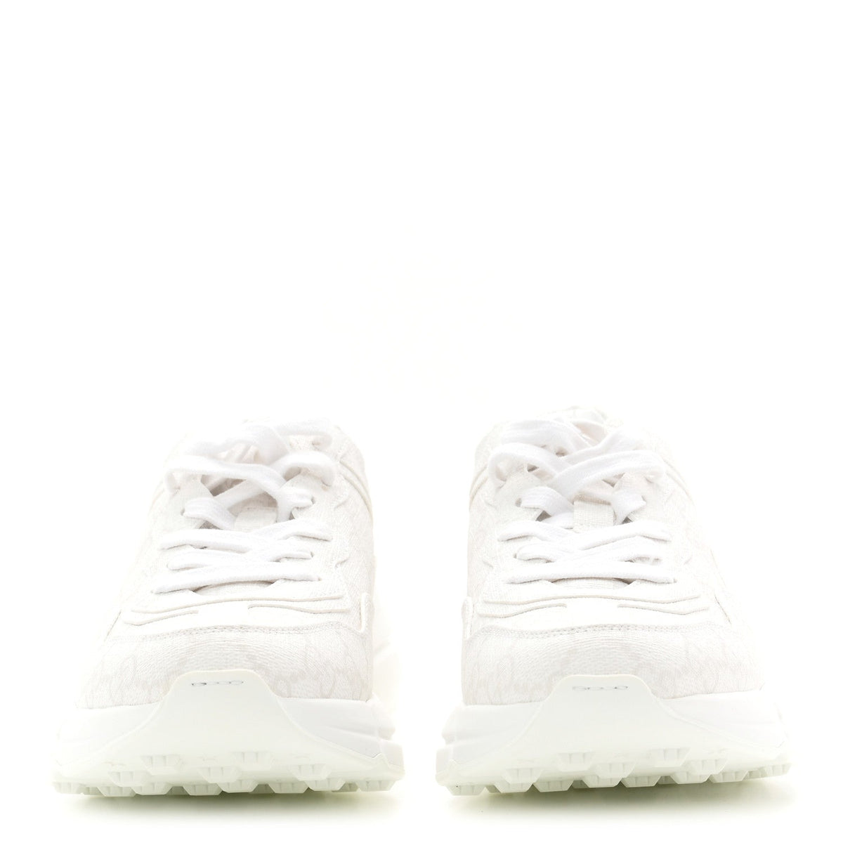 GG Supreme Monogram Womens Rhyton Sneakers 35 White