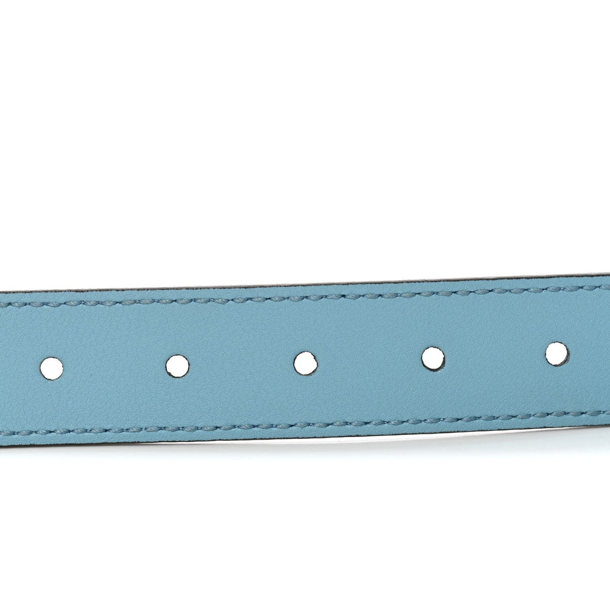 Calfskin Kids Double G Belt L Blue
