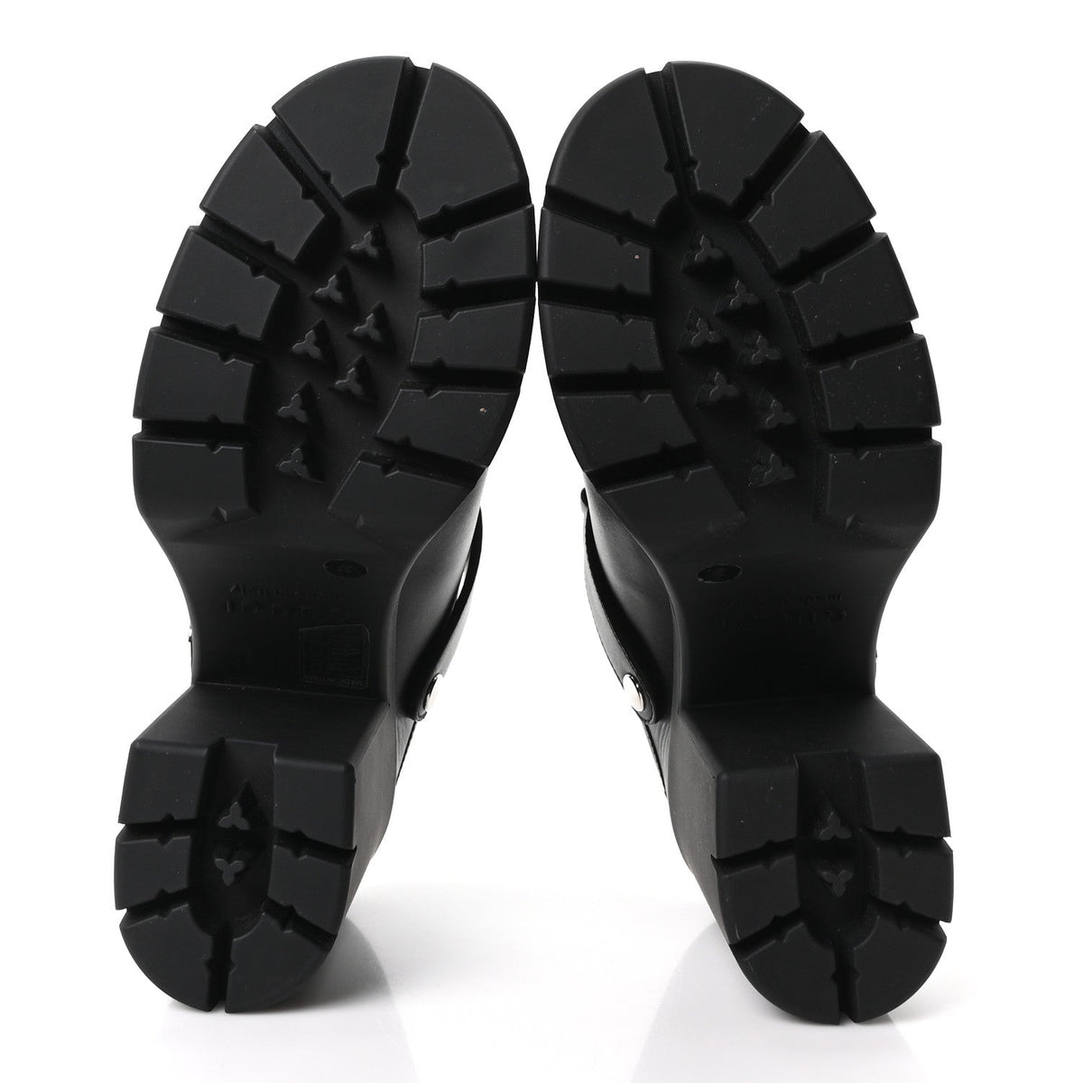 Real Betis Glamour Calfskin Horsebit Platform Mules 37 Black