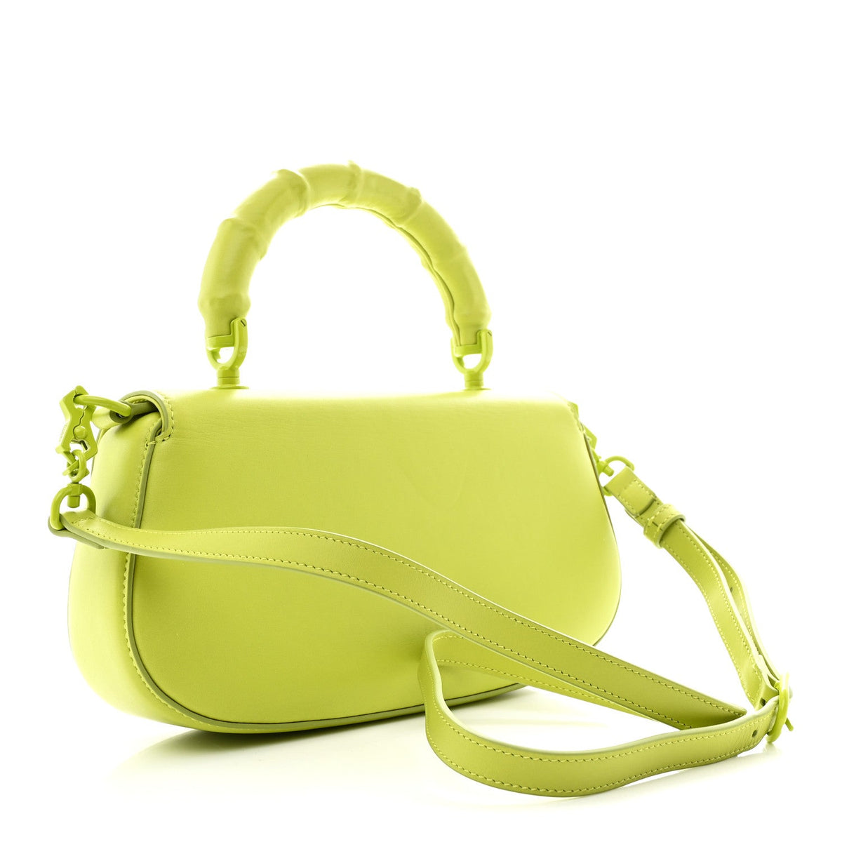 Calfskin Medium Bamboo Diva  Green