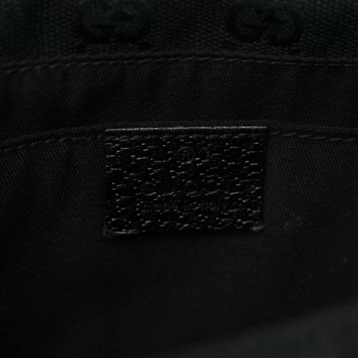 Monogram Web Belt Pouch Bag Black