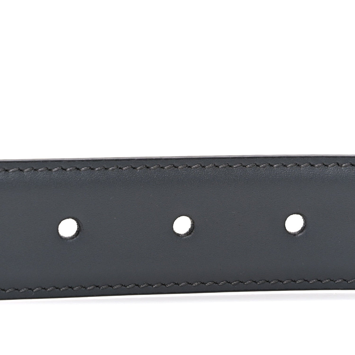 Selleria Calfskin GG Supreme Monogram Reversible Belt 90 36 Graphite Grey Black