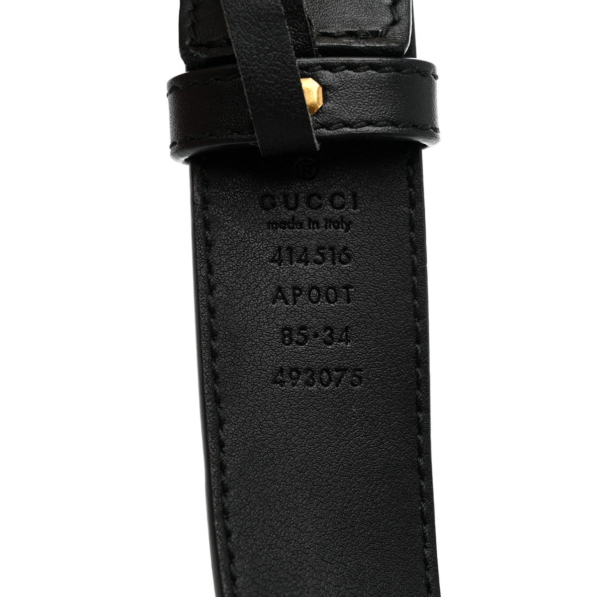 Calfskin Double G 30mm Belt 85 34 Black