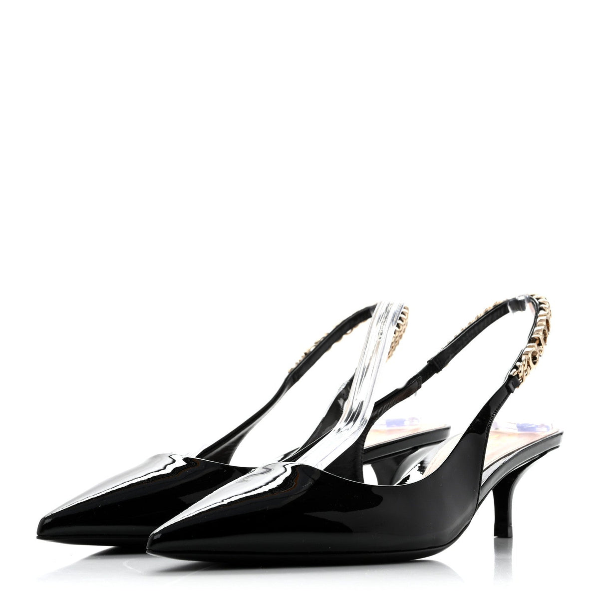Patent Signoria 35mm Slingback Pumps 39 Black
