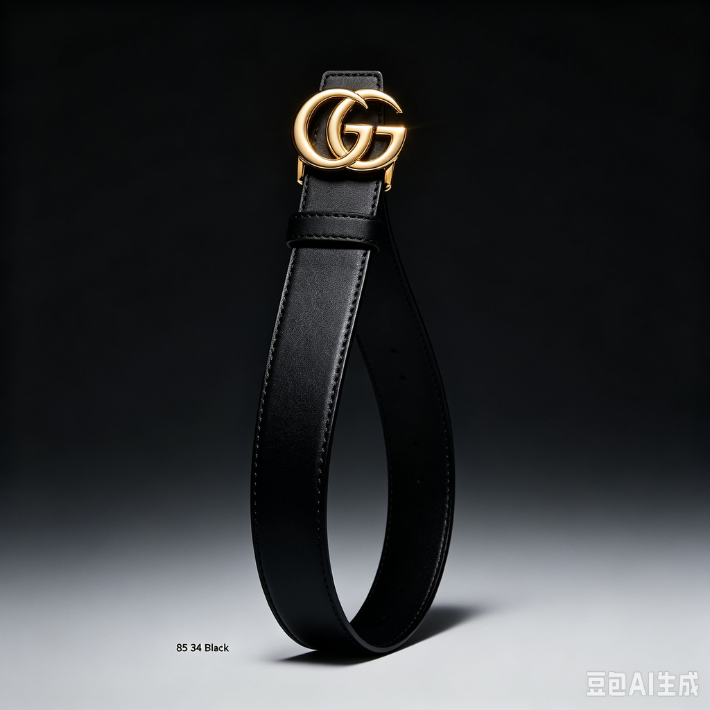 Guccissima Signature Interlocking G 40mm Belt 85 34 Black