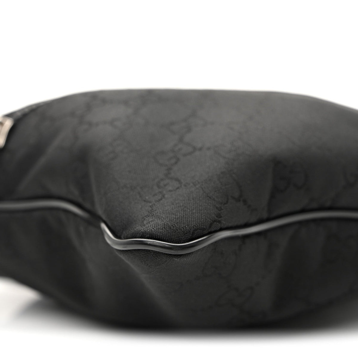 Nylon Monogram Mini Flat Messenger Bag Black