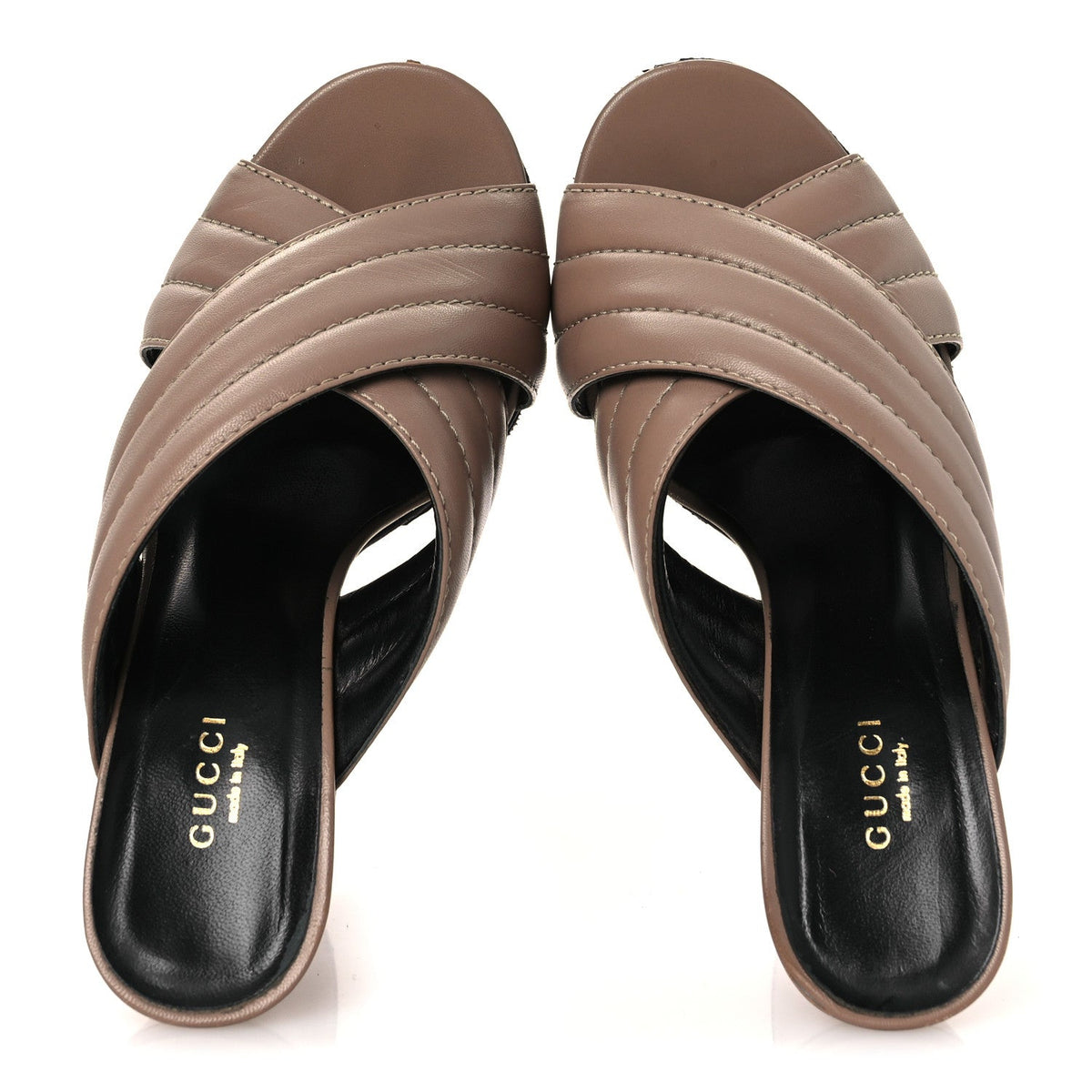 Malaga Kid Webby Crossover High Heel Slide Sandals 39 Porcelain Rose