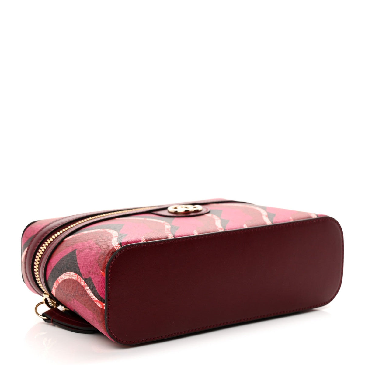 GG Supreme Monogram Canvas Lunar New Year Shoulder Bag  Red Pink Multicolor