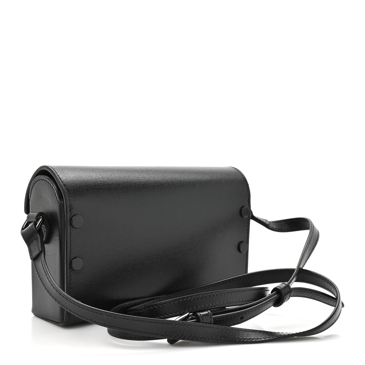 Azalea Calfskin Monochrome Mini Horsebit 1955 Shoulder Bag Black