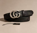 Faded Calfskin Double G Belt 80 32 Cuir