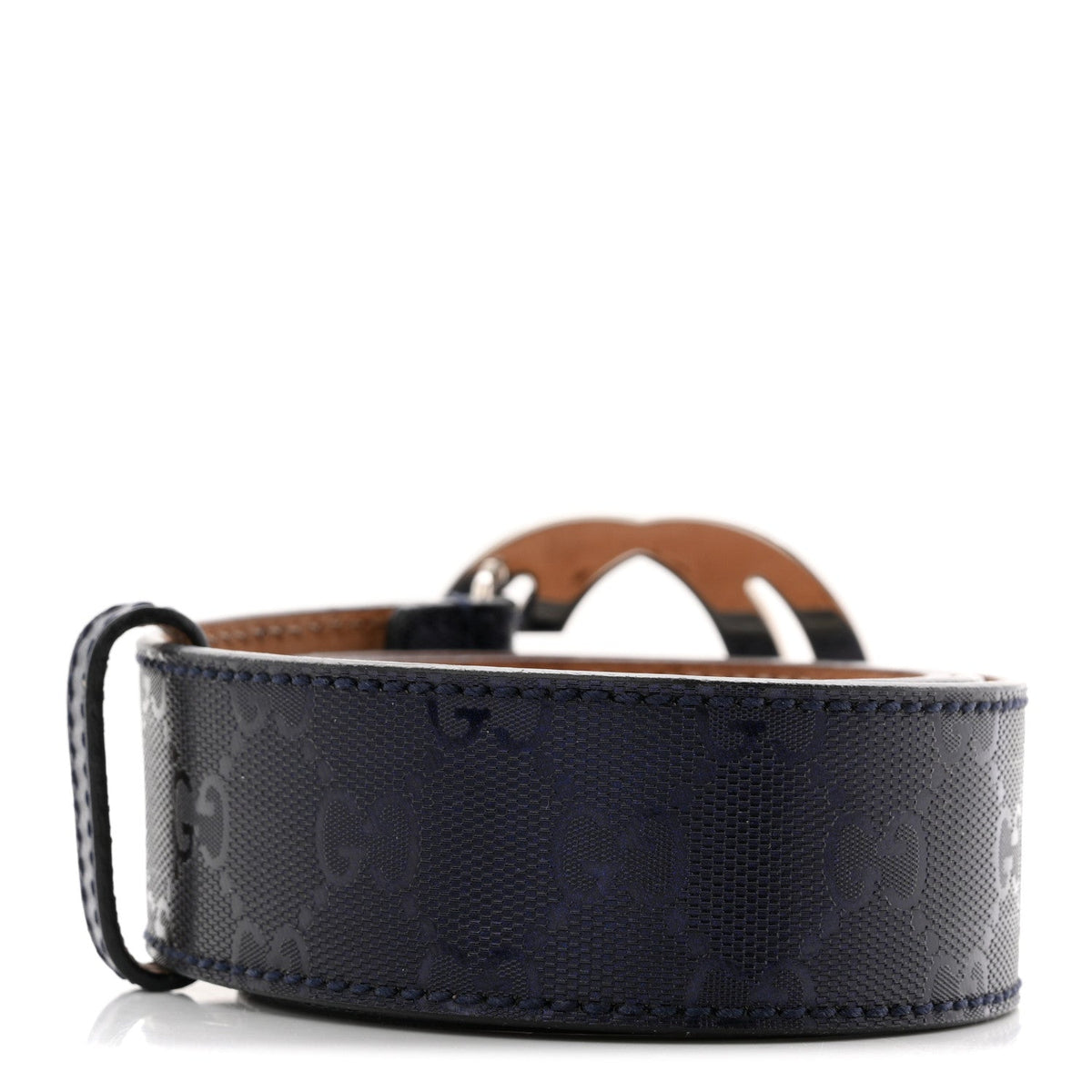 Imprime Monogram Interlocking G Belt 85 34 Navy
