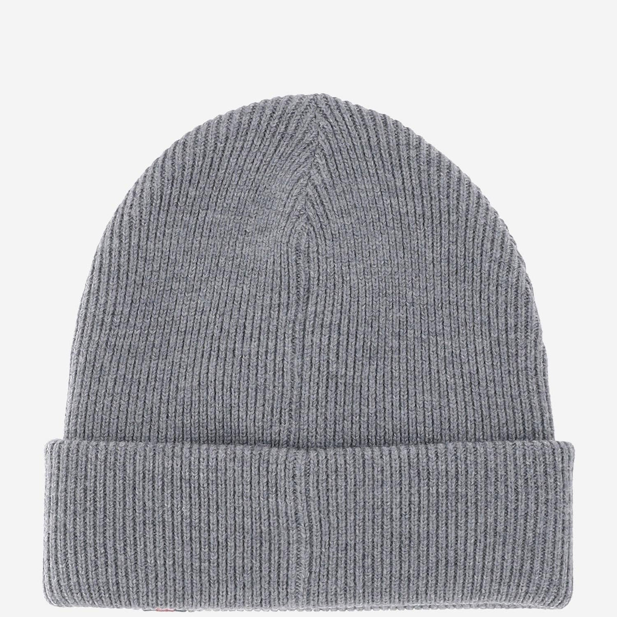 Gucci 834192 Wool Ribbed with Web Stripe Beanie — Gray