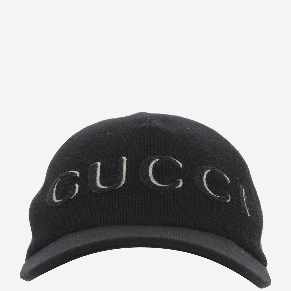 Gucci 817507 Wool Baseball Cap — Black
