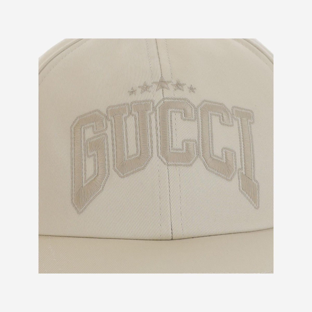 Gucci 817455 Logo-Embroidered Cotton Baseball Cap — White